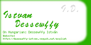 istvan dessewffy business card